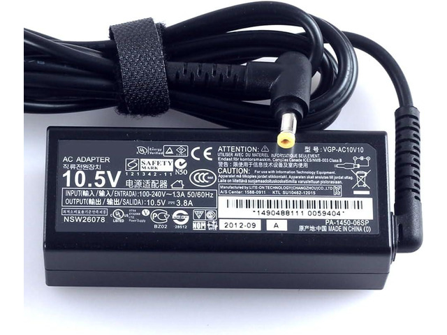 Original AC Adapter Charger for Sony VGP-AC10V10 VAIO Duo 13 Pro 11/13 10.5V 3.8A