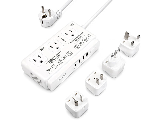 220v to 110v Travel Voltage Converter International Universal Voltage Converter US to Europe Power Transformer, 2000W Electric Step Down Outlet...