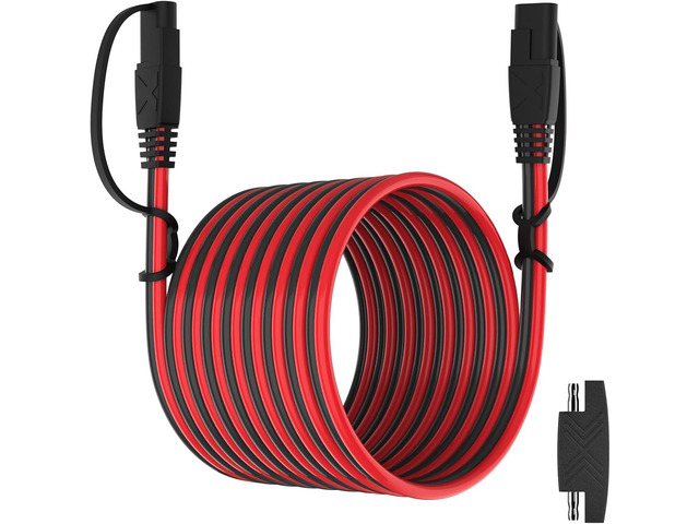 OYMSAE 25Feet SAE Extension Cable Quick Disconnect Connector 16AWG for Automotive, Solar Panel, Charging Adapter (25FT)