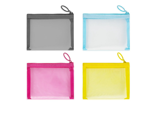 Mini Mesh Pouches(4 Pack), Small Mesh Bags with Zipper Nylon Makeup Pouches Bag Cosmetic Pouch Travel Purse Organizer Insert Diaper Inside Bag...
