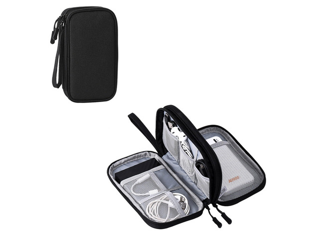 Electronic Organizer Travel Cable Accessories BagPouch Portable Waterproof Storage Bag Electronic Organizer Case for Cable, Mouse,USB Cable,Power...