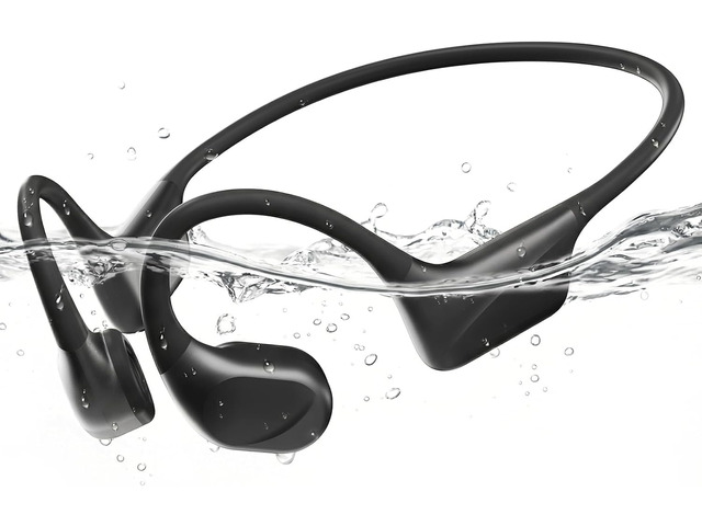 Bone Conduction Headphones, Swimming Headphones with IPX8 Waterproof Bone-Air Conduction Dual Driver Deep Bass, Underwater MP3 Mode 32GB, 8H...
