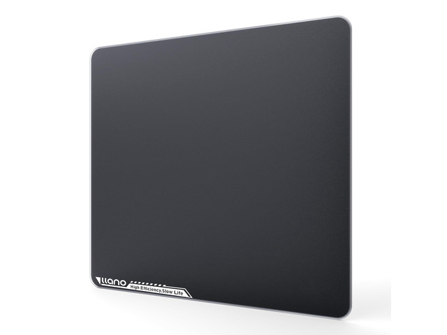 MP001 Gaming Glass Mousepad for FPS Esport, Tempered Glass Mouse Mat 13.8'x11.8', 0.85m Micro-Etched Surface, 3mm Thick, Non-Slip Base,...