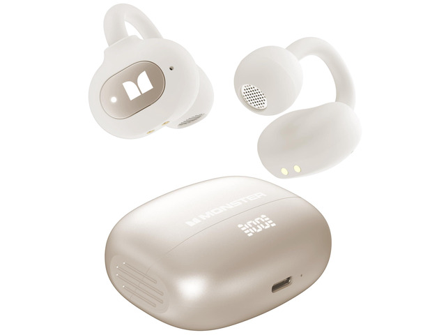Open Ear AC339 Earbuds, Bluetooth 6.0 Earphones Stereo Sound, Open Ear Clip Wireless Earbuds 40 Hours Playback, with Smart Digital Display Design,...