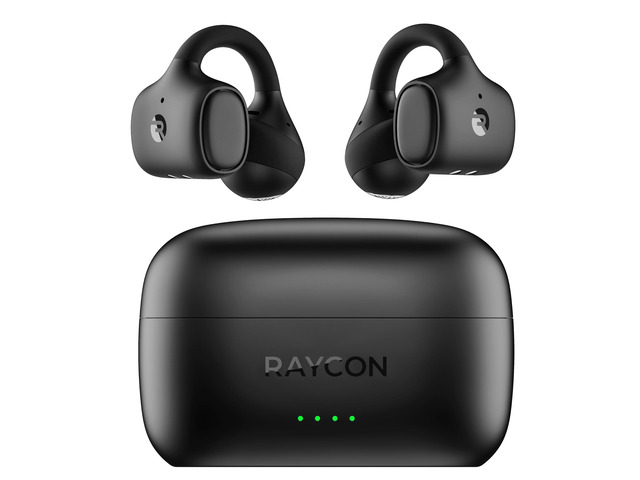 Everyday Clip On Earbuds, Open Ear & Water Resistant, 30Hr (Black) Nickel-titanium Memory Metal Clip, Ipx5 Water Resistance, Open-Ear Clip Design
