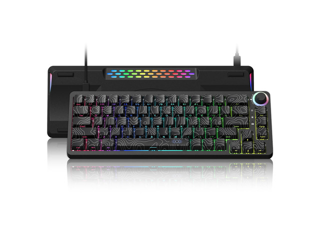 M68HE PRO 60% Percent Keyboard Rapid Trigger Gaming Keyboard RGB Hall Effect Topographic Keyboard,Wired Custom 8000 Hz Mechanical Keyboard with...