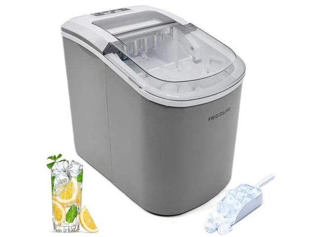 FRIGIDAIRE EFIC189-Silver Compact Ice Maker, 26 lb per Day, Silver
