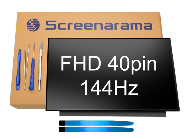 New Screen Replacement for Lenovo Legion 5 17ACH6 82K0 40pin 144Hz FHD Matte IPS 1920x1080 LCD LED Display with Tools and Tape