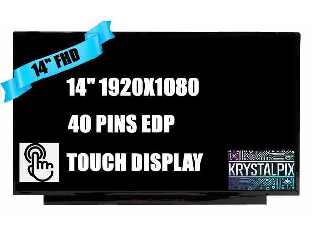 Replacement Touch LCD for Asus Chromebook Plus CX 14 CX1405CTA-IS386PT LCD LED Screen 14' FHD 1920x1080 On-Cell Touch 40 pins Display New