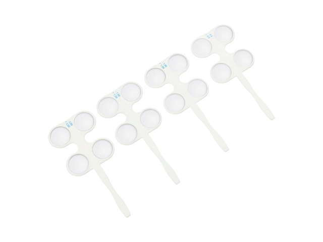 4Pcs Optical Flipper Optometry Plastic Confirmation Flipper Set Flip Lens Set with Non-Skid Handle with Grooves (4Pcs: + / - 0.50D, + / - 1.00d, +...