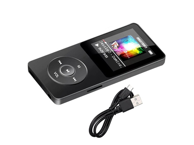 MP4/MP3 Player with Bluetooth, Lossless Sound with FM Radio, Supports up to 128GB TF Card