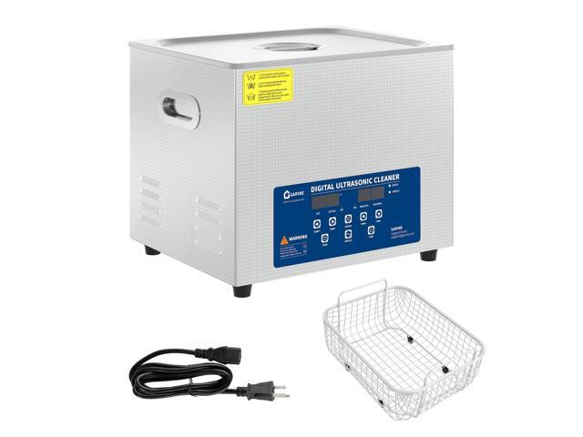 15L Ultrasonic Cleaner with Heated Function, Digital Timer & Stainless Steel Tank, Heavy-Duty Cleaning Machine for Auto Parts, Industrial...