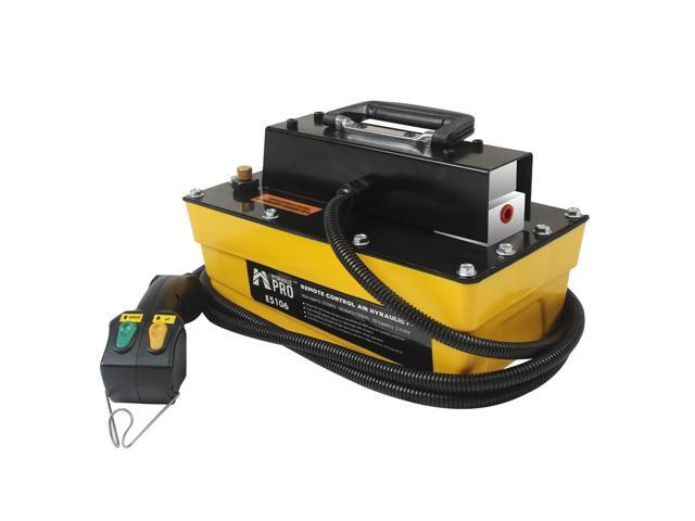 10,000 PSI Air Hydraulic Pump with 9.8 ft Remote Control, 2.3L Reservoir, NPT 3/8' Oil Outlet, NPT 1/4' Inlet, for Auto Body Frame Machines,...