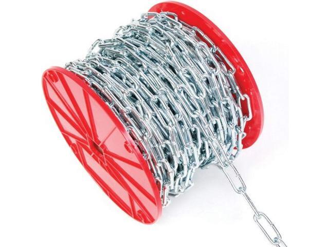 Koch Trade Size 2/0 Diameter by 100-Feet, Coil Straight Chain, Tie-Out Chain, Zinc Plated, up to 520 Pounds Working Load Limit, Made for Hanging...