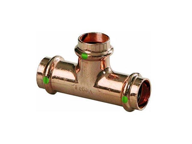 77377 Propress Zero Lead Copper Tee with 1/2' Press x Press (25-Pack)