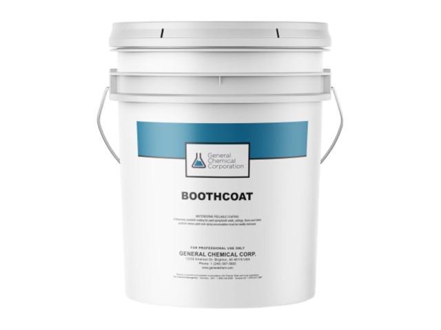 BoothCoat 5201 - White Peelable Paint for Spray Booths - BoothCoat Spray for Walls, Floors & Ceilings - Water-Based Floor Coating - Temporary White.