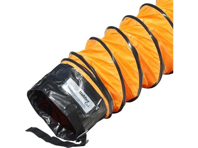 01-191-14 'Air Ventilator Orange' Ventilation Duct Hose, 14'ID x 25' Length Hose Fully Stretched