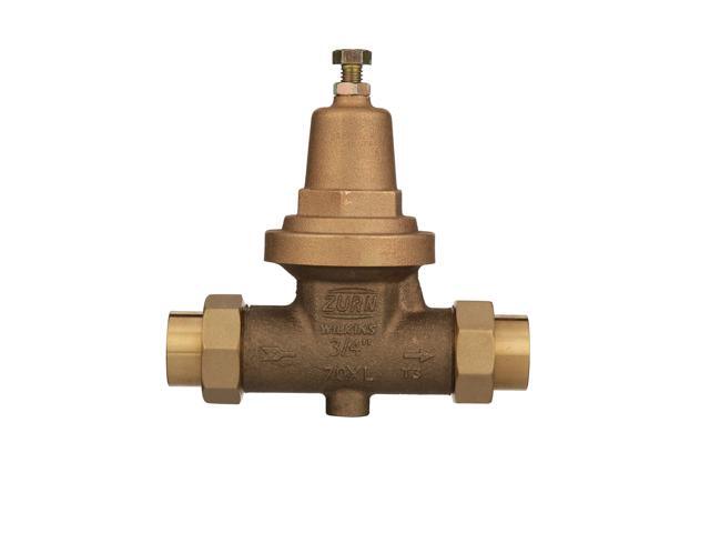 Wilkins 34-70XLDU 3/4' 70XL Pressure Reducing Valve with Double Union FNPT Connection