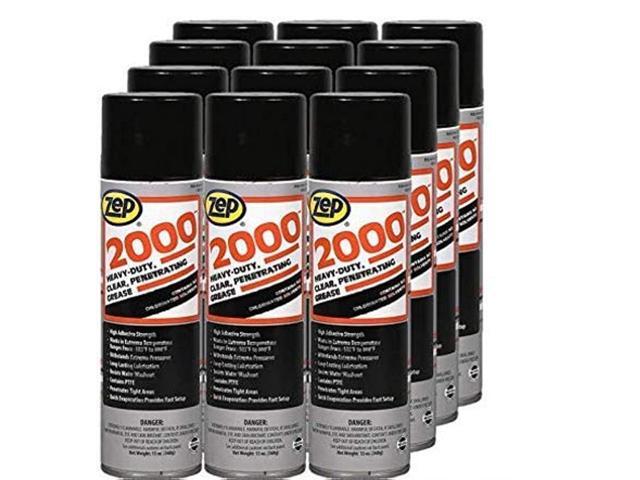2000 Penetrating Grease Lubricant Aerosol - 13 oz (Case of 12) - 416401 - Industrial Strength Formula, Long-Lasting Lubrication, Penetrates Tight.