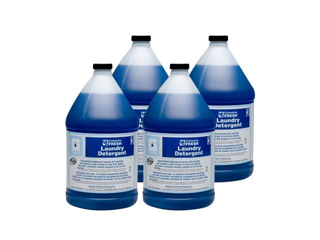 Clothesline Fresh laundry detergent 3, liquid, fresh scent, 4 gallon case, commercial laundry care