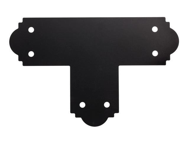 Outdoor Accents Mission Collection ZMAX, Black Powder-Coated T Strap for 6x6 (Pack of 8)