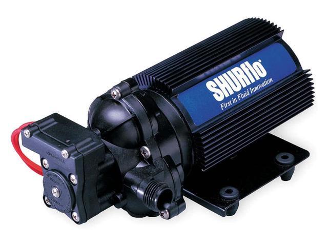 PENTAIR 2088-313-145 Automatic Demand Diaphragm Pump, 12V, 45 PSI, 3.6 GPM, Self-Priming up to 12', Polypropylene Housing, Viton Valve, Santoprene,...