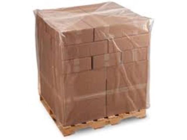 Pallet Covers - 3 Mil (55' x 53' x 75') - Heavy Duty Construction Grade Strength, Tear Resistant, Polyethylene Pallet Bags, Outdoor Protection, and...