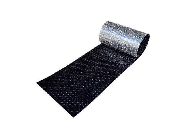 24' x 96' Black Aluminum Diamond Plate Sheet.025' Thick (1/40th) - Trailer Rock Guard, wainscotting Garage Diamond Trim, Cargo Enclosed Trailer...