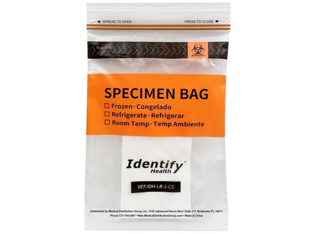 Biohazard Specimen Lab Bags 2000 Pack 6x9 Inch 3-Wall Laboratory Double Zip Seal with Absorbent Pad and Document Pouch TearZone Destroy BIO...