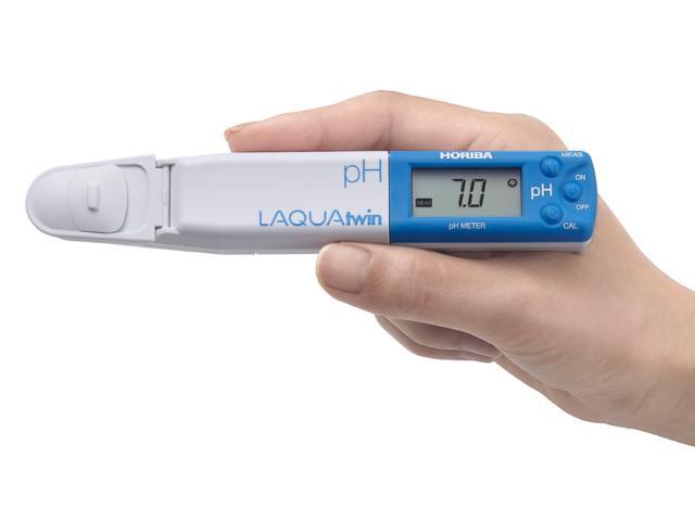 LAQUAtwin pH-11 Pocket pH Meter Small Sample Amount min. 0.1mL for Soil, hydroponic, lab, Water, Aquarium, Food, Wine, Beer, Chemical