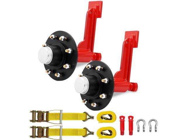 Shipping Container Wheel Kit, Ratchet Straps & Shackles,Shipping Container Accessories,8-Lug Wheels with Heavy-Duty Axles,Heavy-Duty Mobility for.