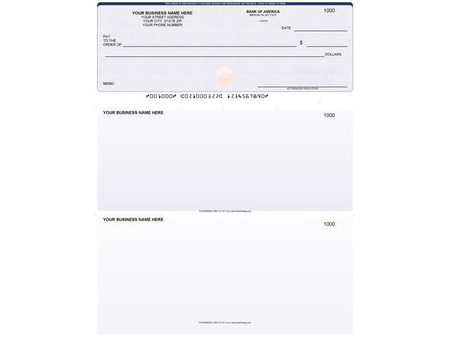 ABC Computer Checks Compatible w/Quick Books, Checks on Top, Linen Blue (500 Sheets)