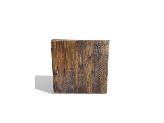 Rustic Reclaimed Wood Dining Table Top, Dark Brown Matte Finish, for Restaurants/Cafes/Home (30' x 42')