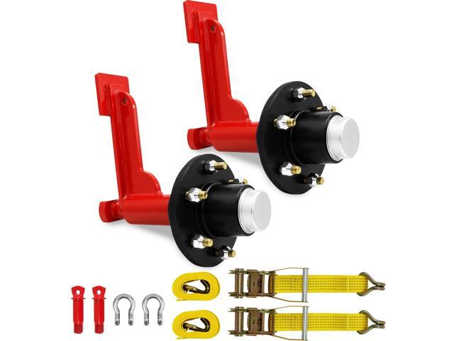 Shipping Container Wheel Kit, Ratchet Straps & Shackles,Shipping Container Accessories,6-Lug Wheels with Heavy-Duty Axles,Heavy-Duty Mobility for.
