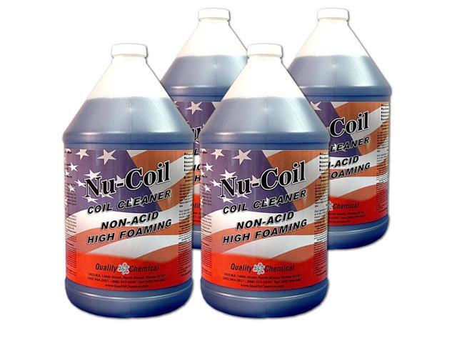Nu-Coil Professional Grade Concentrated/Air Conditioner Alkaline Condenser Coil Cleaner for AC Unit/AC Coil Cleaner 4 Gallon Case