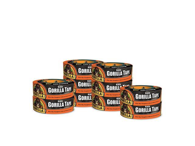 Duct Tape, Black Tape, 1.88' x 35 yd, Heavy Duty and Weather Resistant for Indoor or Outdoor, (Pack of 12)