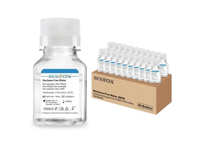 Ultra Pure Water, Nuclease Free Water Molecular Biology Grade, Sterilization, DNase, RNase, Protease, Endotoxins (Pyrogen) Free, PCR/RT-PCR.