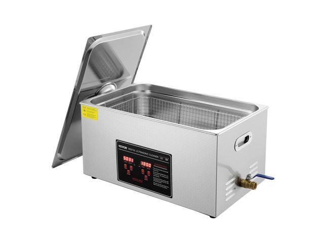 Ultrasonic Cleaning with Digital Timer & Heater, Professional Ultra Sonic Jewelry Cleaner, Stainless Steel Heated Cleaning Machine for Glasses.