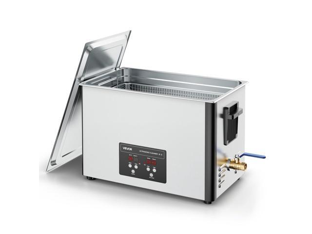 30L Ultrasonic Cleaner, Professional Ultrasonic Cleaner Machine with Cleaning Basket & Digital Display, 480W Stainless Steel 40kHz Industrial.