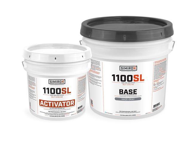 Epoxy Resin Coating 3 Gallon Kit - Haze Gray - Standard Cure Speed - For Floors, Counter Tops, Garages & More -100% Solids -2 Components - Self.