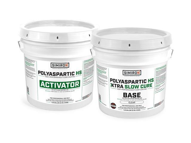Polyaspartic High Solids Topcoat Coating System - 2 Gallon Kit - Clear Coating Gloss Finish - Easy-to-Use 1:1 Mix Ratio - Protection to Adhesion,...