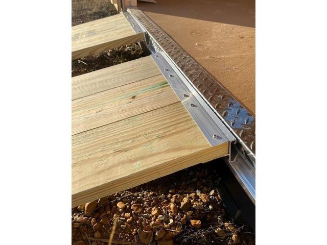 44' DIY Ramp Kit - Build Your Own Ramp Kit - 2-Section Ramp (22' Wide Per Ramp) - 72' J-Channel