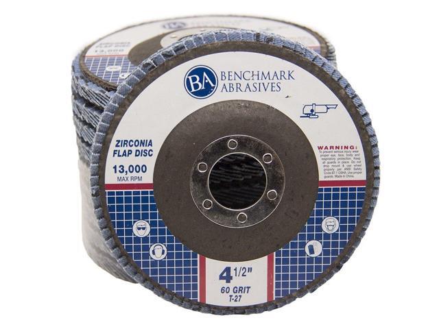 4.5' x 7/8' Premium Zirconia T27 Flat Flap Discs 4 1/2 for Angle Grinder Sanding Discs, Finishing Grinding Wheels 4 1/2 Inch for Sanding Stock Rust...
