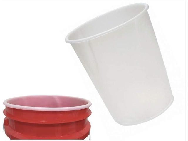 5 Gallon Bucket Pail Liner 15mil LDPE Plastic (Pack of 100 Liners)