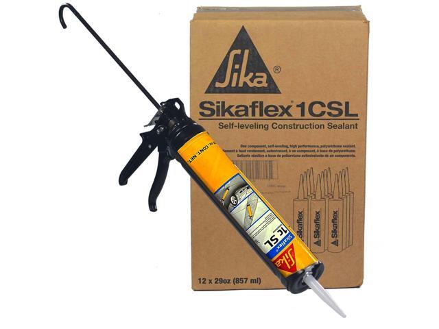 Sikaflex 1C SL 29 oz Limestone - Sikaflex Self Leveling Concrete Sealant. Polyurethane, Concrete Crack Filler. Case of 12. 29oz Applicator Gun.