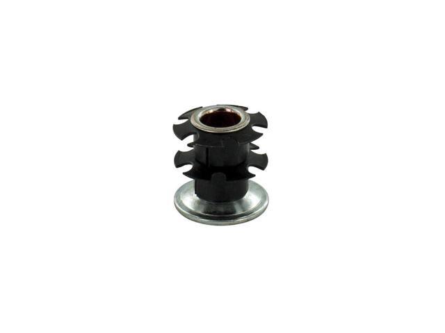 Industries Double Star Threaded Caster Insert Heat Treated Steel Fits 1 Inch Round 16-18 Gauge Tube Thread: 3/8-16 100 Pack