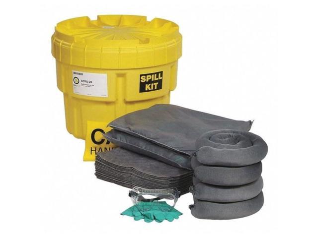 Universal Overpack Salvage Drum Spill Kit, 20 Gallon, 43 Pieces (SPKU-20)