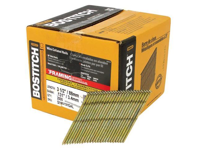 S16D131GAL-FH 28 Degree 3-1/2-Inch by.131-Inch Wire Weld Galvanized Framing Nails (2,000 per Box)