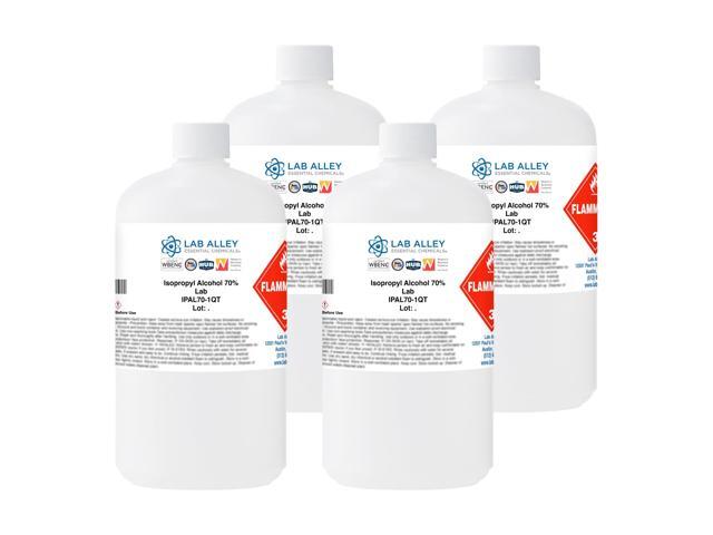 Isopropyl Alcohol 70% (IPA) Lab Grade, Rubbing Alcohol & Cleaning Solvent for Laboratory, Industrial & Professional Use, Made in USA, 1 Gallon.