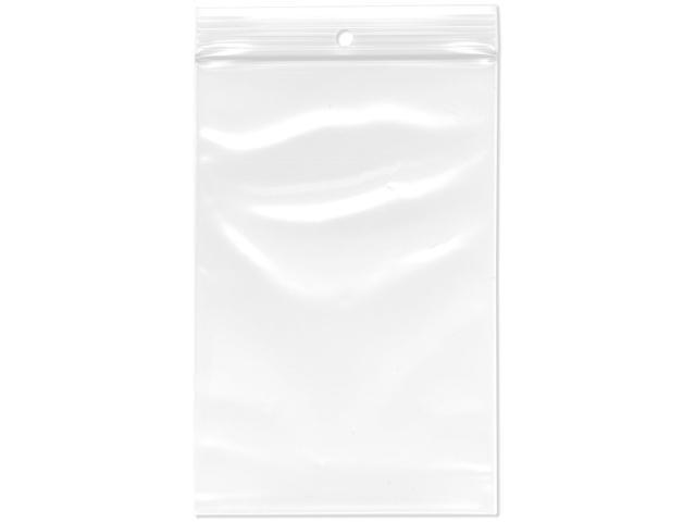 4' x 6' (Case of 4,000), 4 Mil with Hang-Hole Heavy Duty Zipper Reclosable Plastic Bags